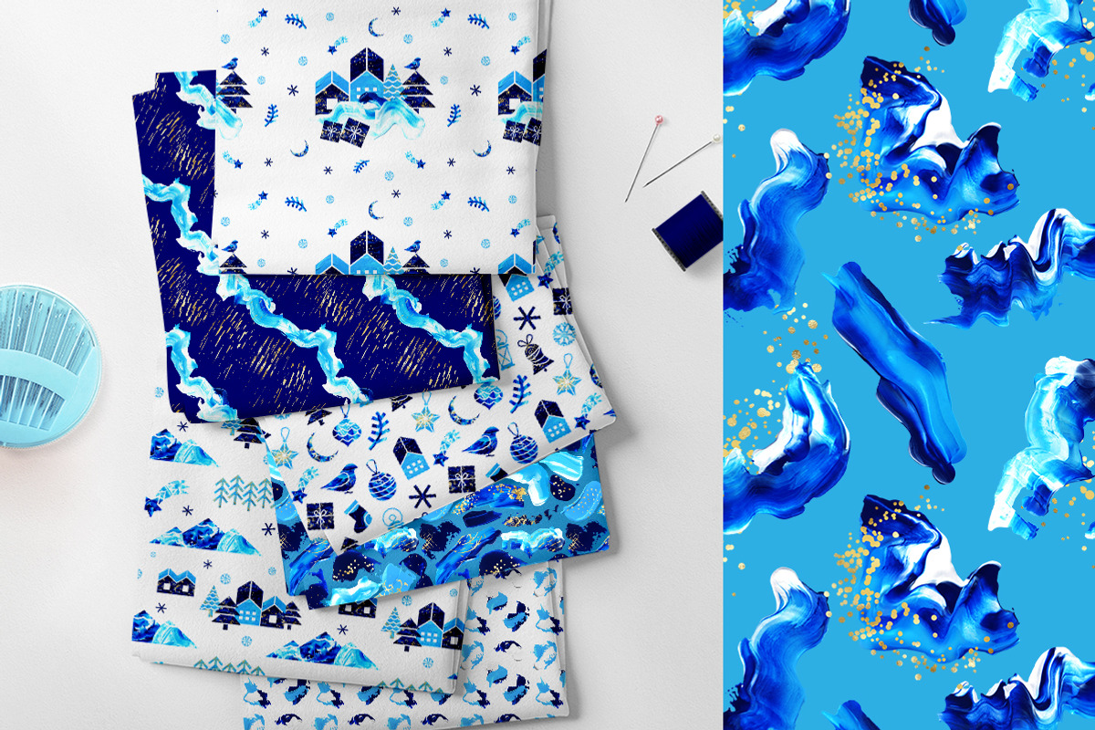 Abstract acrylic. Winter collection, an Object Graphic by Julie&Taily (Photo 10 of 30)
