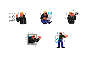 Character Cyber Security Style Vol 2, an Object Graphic by SLAB! Design (Thumbnail 3 of 3)