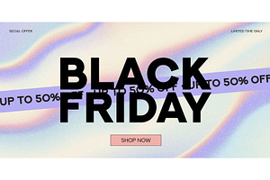 Black Friday sale banner concept, an Object Illustration by Andrey Yaroslavtsev