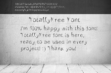 TotallyFree Semi-script font