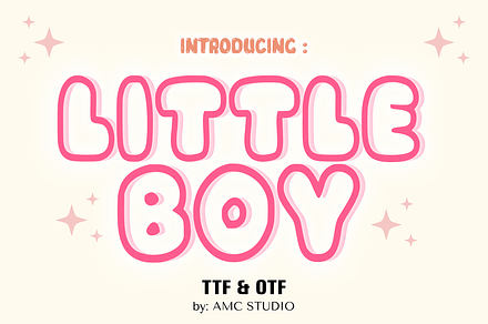 Little Boy - Baby Font Types, a Font by AMC STUDIO