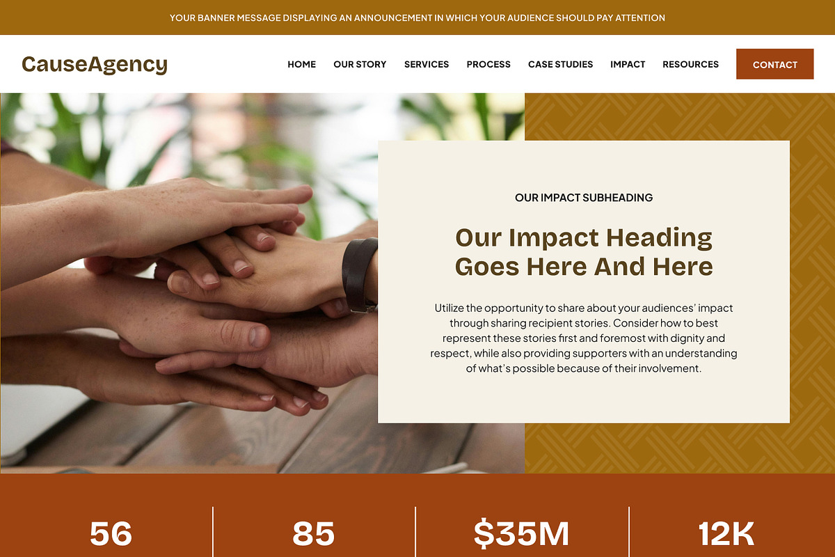 Social Enterprise Showit Template, a WordPress Template by Studio Humankind (Photo 11 of 20)