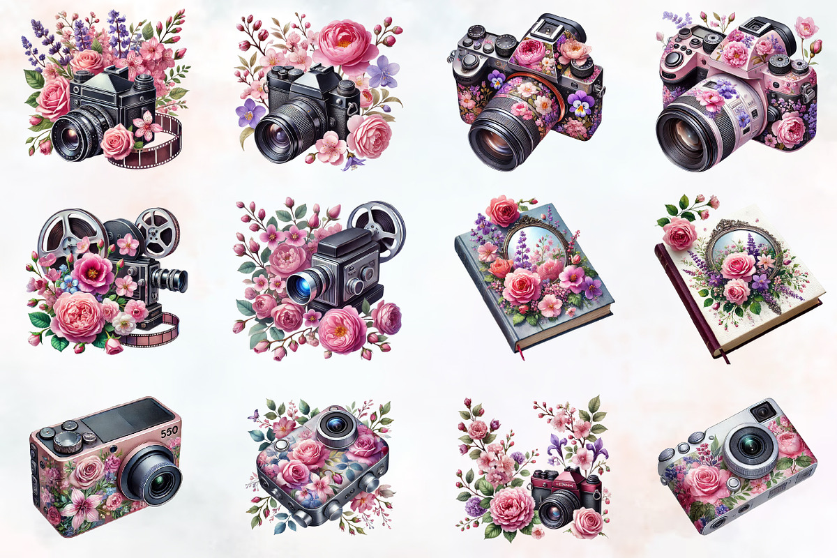 Spring photography clipart, an Illustration by RobertsArt (Photo 4 of 7)