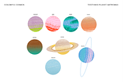 Colorful Cosmos: Textured Planet art, an Object Illustration by Studio Mei Design (Thumbnail 2 of 5)