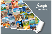 Travel collage featuring beach, background, and design, a Holiday Photo by Olezzo (Thumbnail 2 of 2)