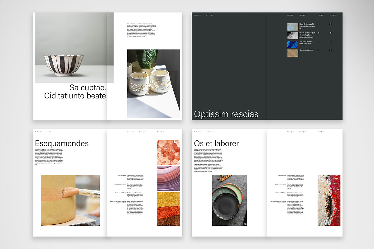 Minimalist Art Catalog Template, a Brochure Template by McLittle Stock (Photo 3 of 6)