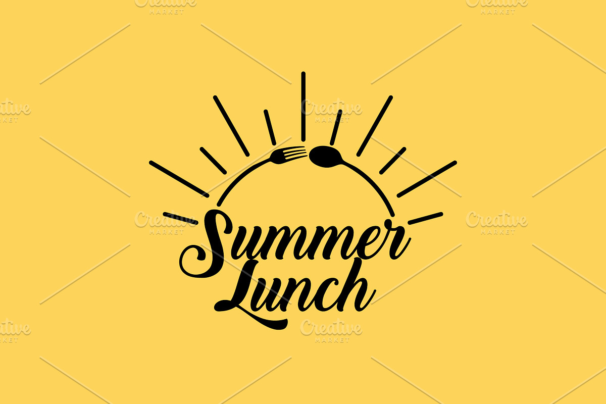 summer restaurant logo, a Branding & Logo Template by Atlantis X Nurman Arbai (Photo 1 of 2)