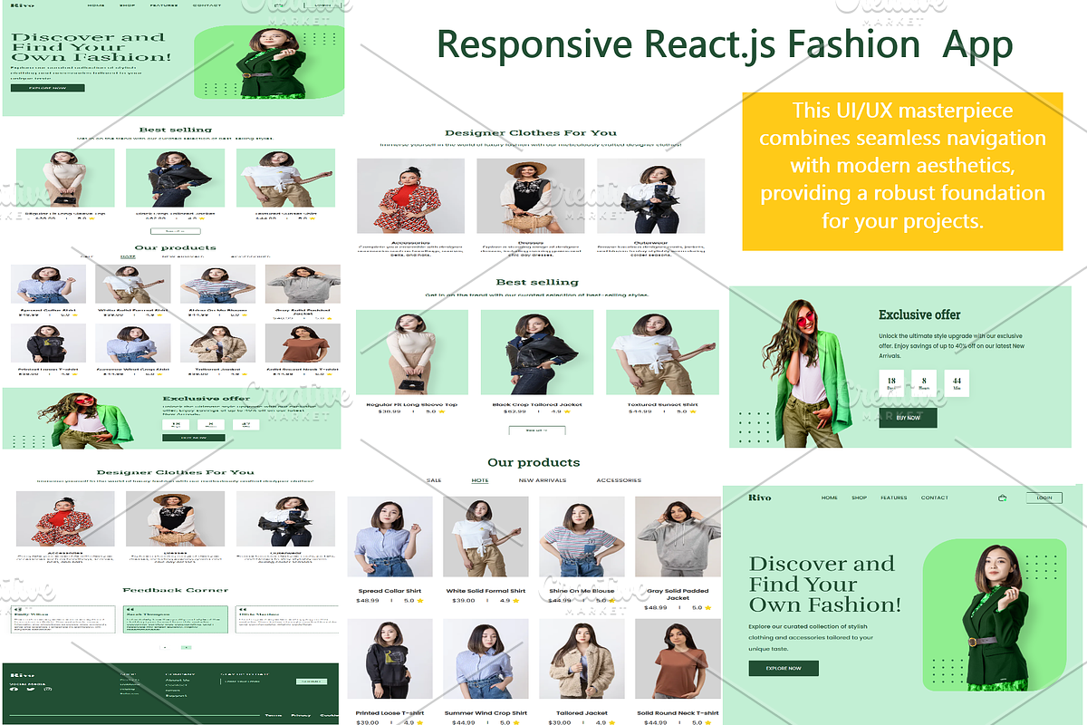 Modern Next.js Fashion Landing Page, a Landing Page Template by WebMasteryStudio (Photo 1 of 8)