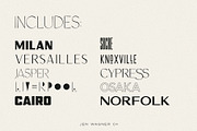 Modern Logo Sans Font Bundle, a Sans Serif Font by Jen Wagner Co (Thumbnail 2 of 39)