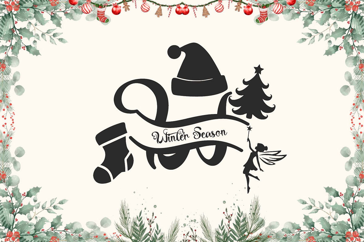 Romantic Christmas Monogram, a Font by Yoga Letter (Photo 5 of 6)