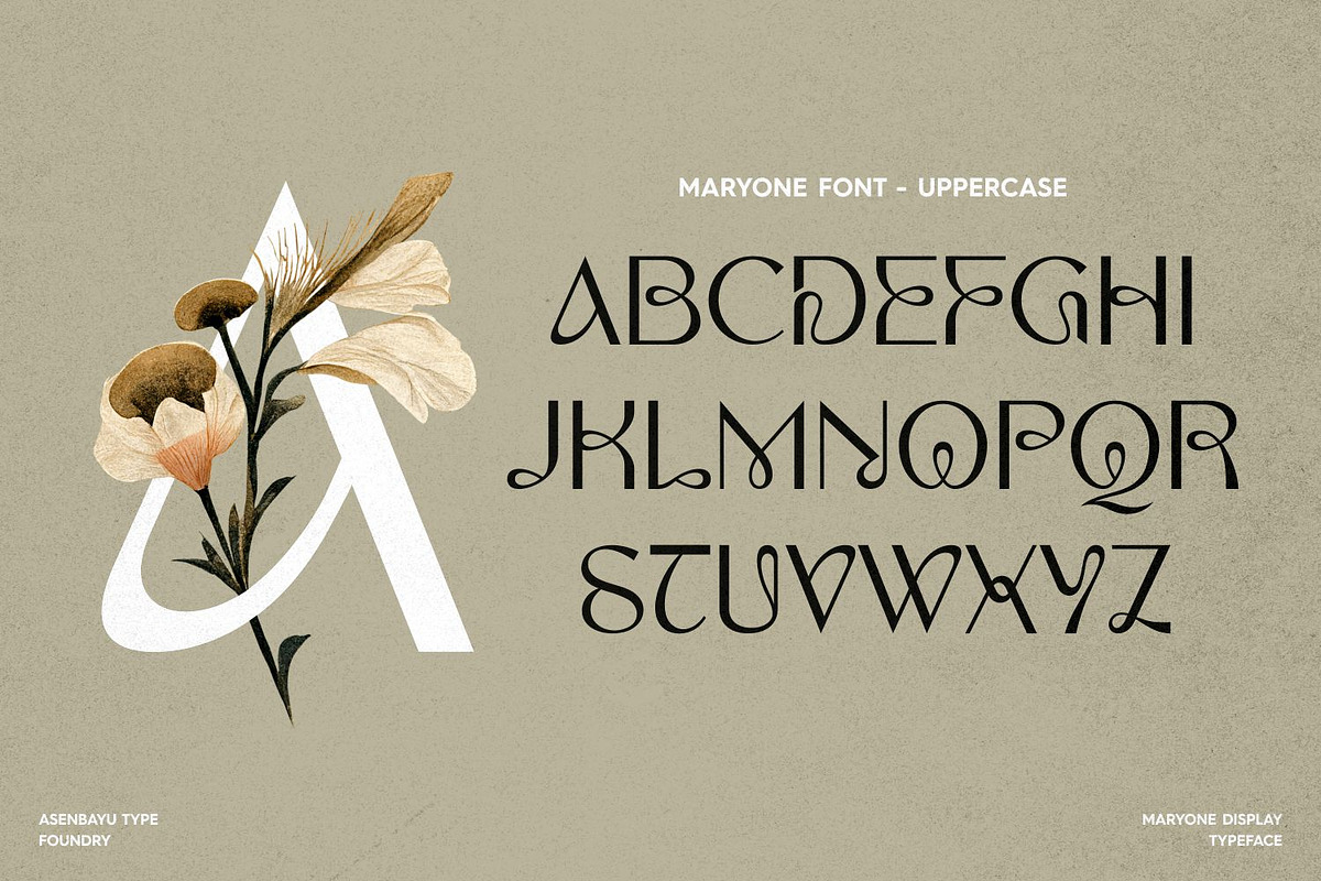 Maryone Font, a Serif Font by Asenbayu (Photo 2 of 15)