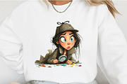 Quirky New Year Girl Clipart, an Illustration by OK Design (Thumbnail 4 of 6)