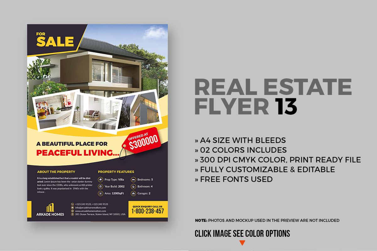 15 Real Estate Flyers Bundle, a Flyer Template by GraphicsEgg (Photo 14 of 16)