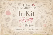 InKit Pretty Hand Drawn MegaBundle, an Illustration by Vector Vintagery (Thumbnail 1 of 4)