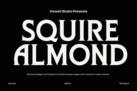 Squire Almond - Classy Font