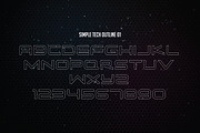 Simple Tech, a Sans Serif Font by Atj.std (Thumbnail 7 of 12)