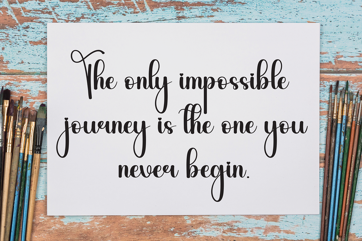Andelucia | Script Font, a Handwritten Font by Scratchones (Photo 3 of 9)