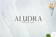Aludra Serif 12 Font Family Pack, a Serif Font by Creativetacos (Thumbnail 1 of 5)