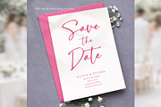 Modern Script Save the Date bd007, an Invitation Template by TyphoonStudio (Thumbnail 6 of 10)