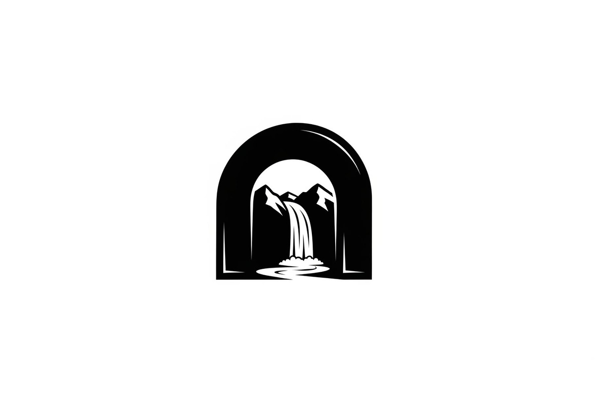 Waterfall Arch Landscape SVG Bundle, an Illustration by jahid234 (Photo 4 of 31)