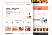 FoodEx Website Landing Page, a Landing Page Template by Design Lab (Thumbnail 2 of 2)