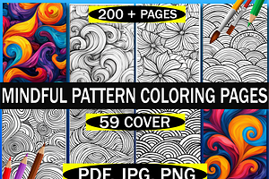 Mindful Pattern Adult Coloring Pages