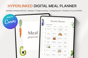 Canva Digital Meal Planner