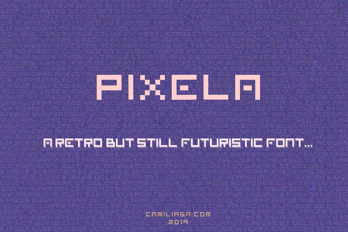 Retro Vintage Futuristic Display LCD, a Font by InkCloudDesign (Photo 1 of 2)