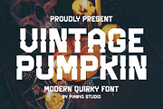 Vintage Pumpkin - Modern Quirky Font, a Sans Serif Font by Pian45 Studio (Thumbnail 1 of 10)
