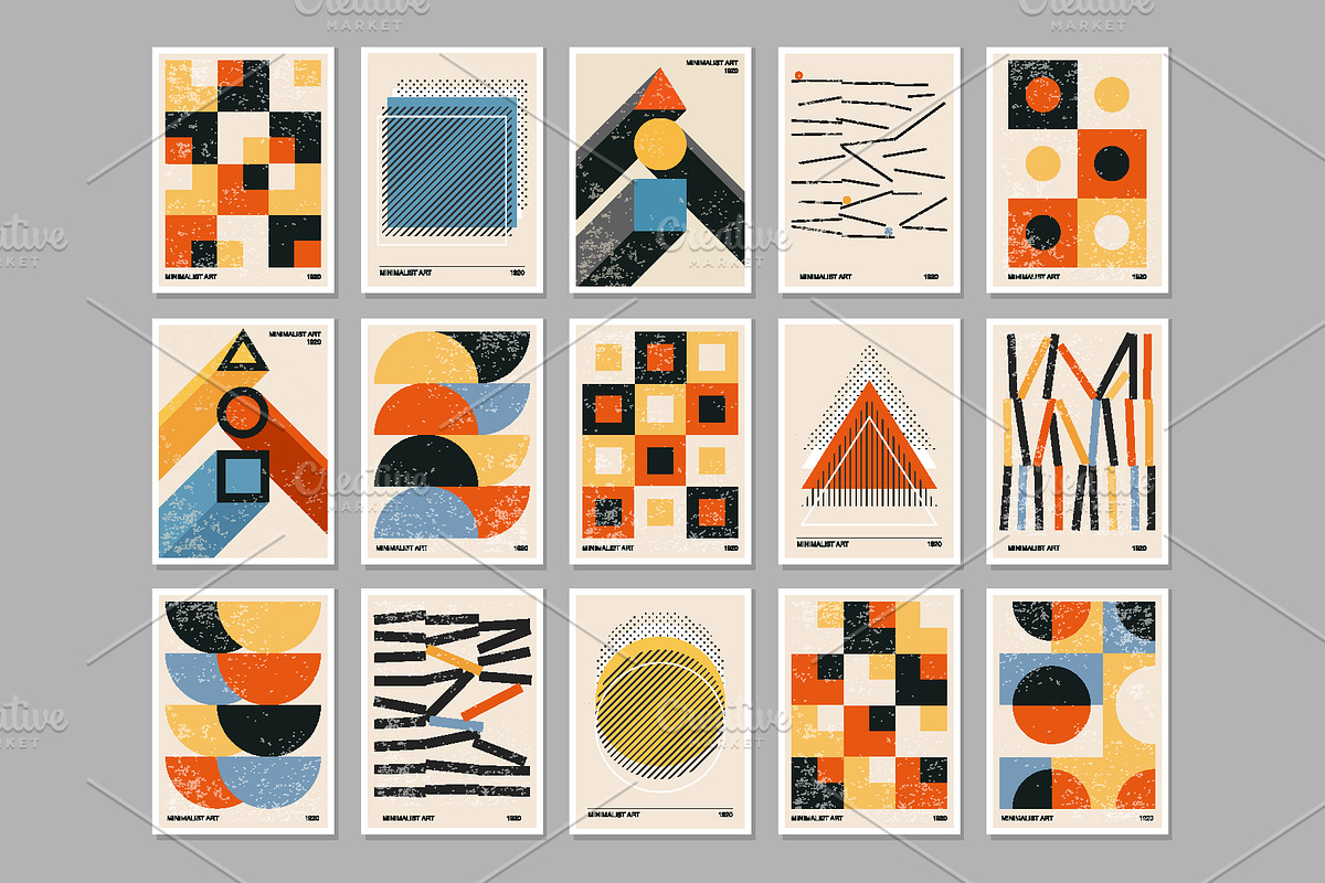 45 Bauhaus Printable Wall Art, a Background Graphic by C Design Studio (Photo 7 of 9)