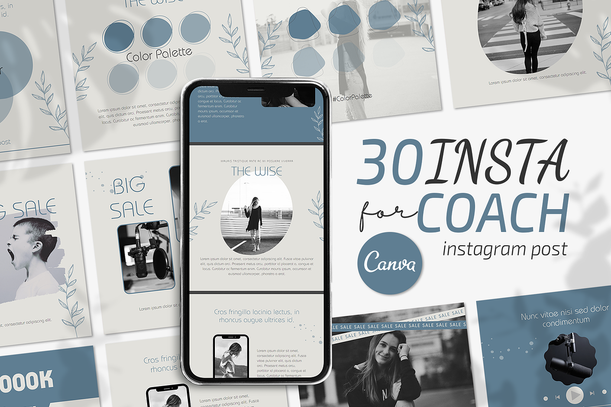 Canva Instagram Templates, a Social Media Template by UINVI Design (Photo 1 of 2)