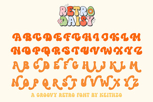 Retro Daisy - Groovy Retro Font