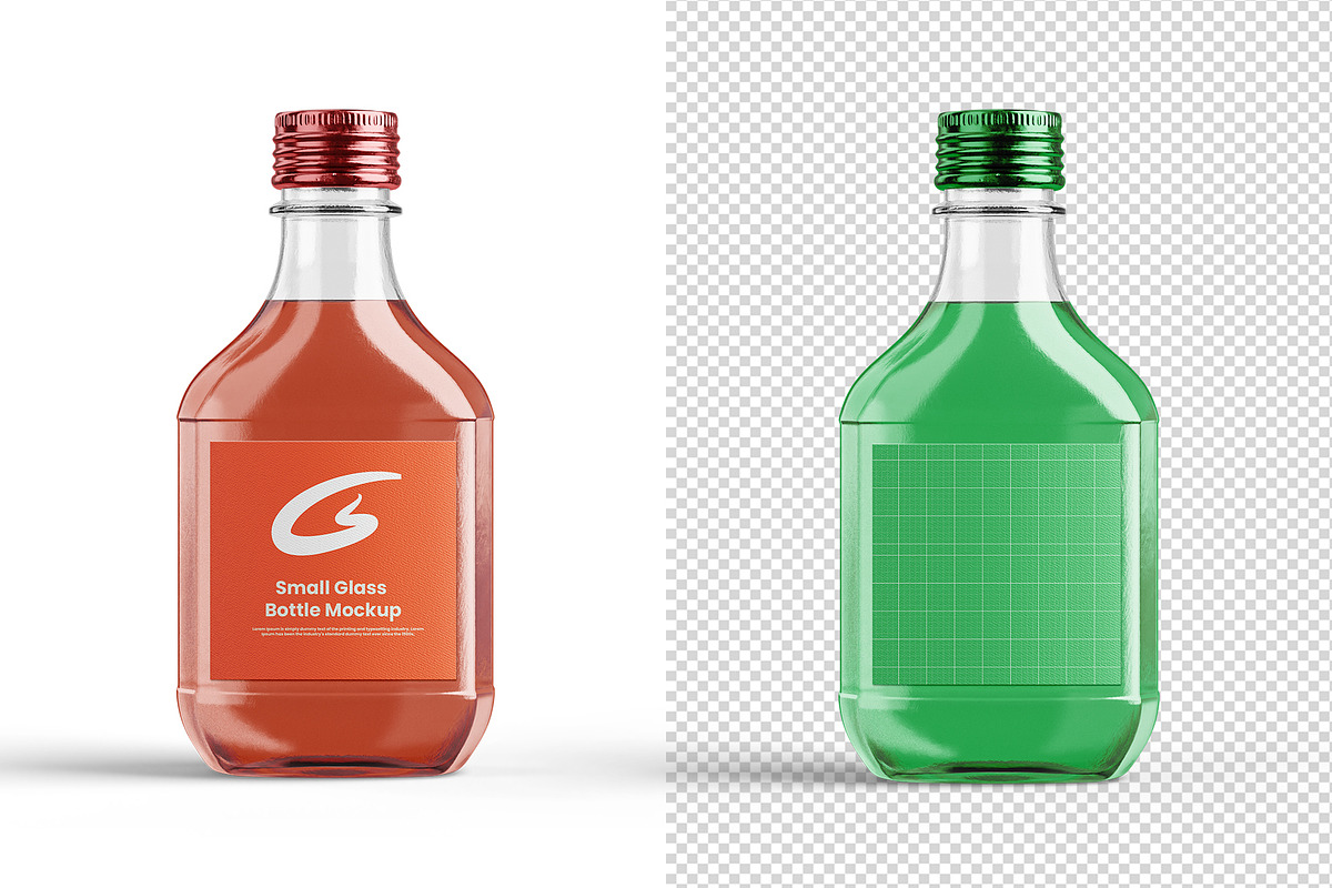 Small Glass Bottle Mockup, a Product Mockup by GraphicsPixel (Photo 3 of 3)