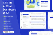 Artin - AI Chat Dashboard UI Kit, an UI Kit Template by Semusim Visual (Thumbnail 1 of 8)