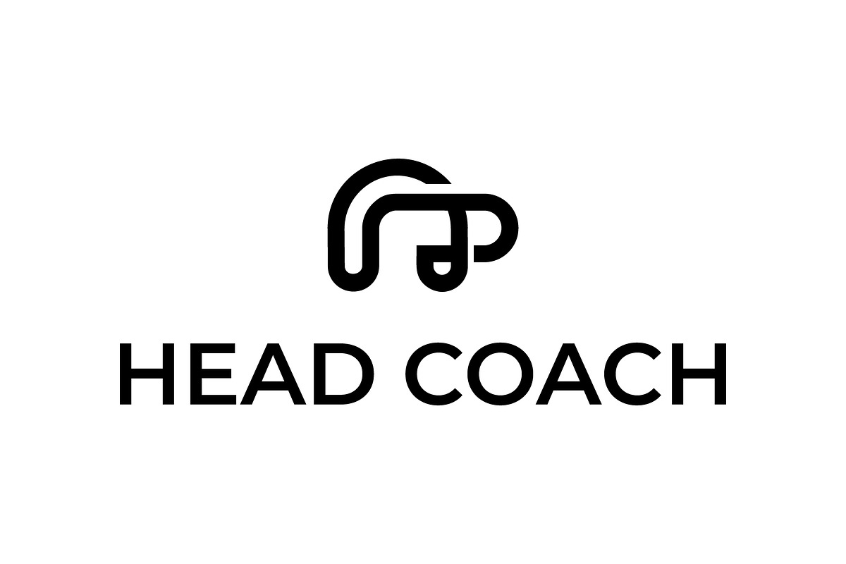 head coach simple logo design, a Branding & Logo Template by cdecde