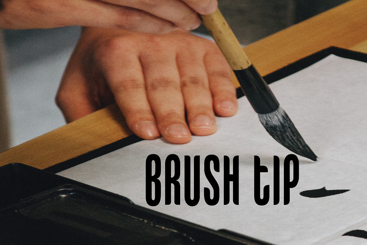Theta-Brush tip, a Font by Jadugar Design Studio (Photo 6 of 6)