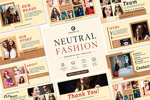 Neutral Fashion Presentation Bundle, a Presentation Template by MNT-Creator