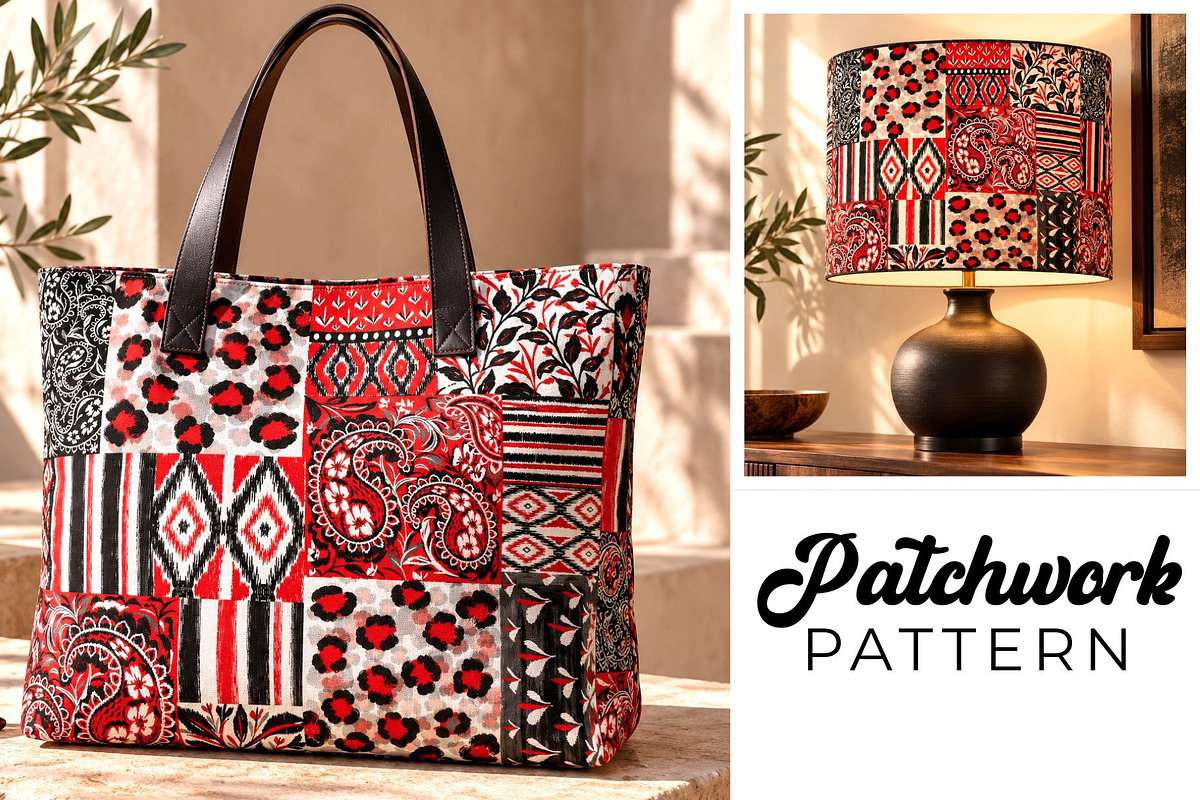 Bold Ikat Paisley Pattern Collection, a Pattern Graphic by NancyDzines (Photo 3 of 6)