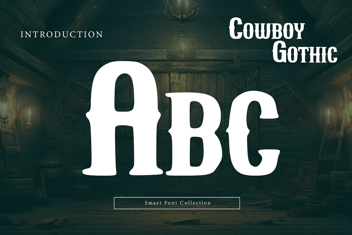 Cowboy Gothic, a Font by Wow Magic (Photo 2 of 3)