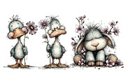 Whimsical Spring Animals Clipart Bun, an Illustration by DreamPrint404 (Thumbnail 2 of 5)