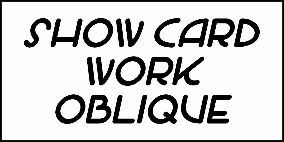 Show Card Work, a Handwritten Font by Jeff Levine Fonts (Photo 4 of 5)