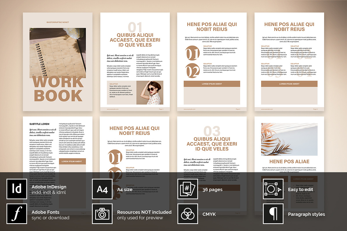 WorkBook Design Creator for Coaches, a Stationery Template by McLittle Stock (Photo 1 of 6)