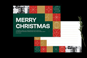 Modern Merry Christmas Greeting Card, a Card Template by Neermana (Thumbnail 2 of 4)