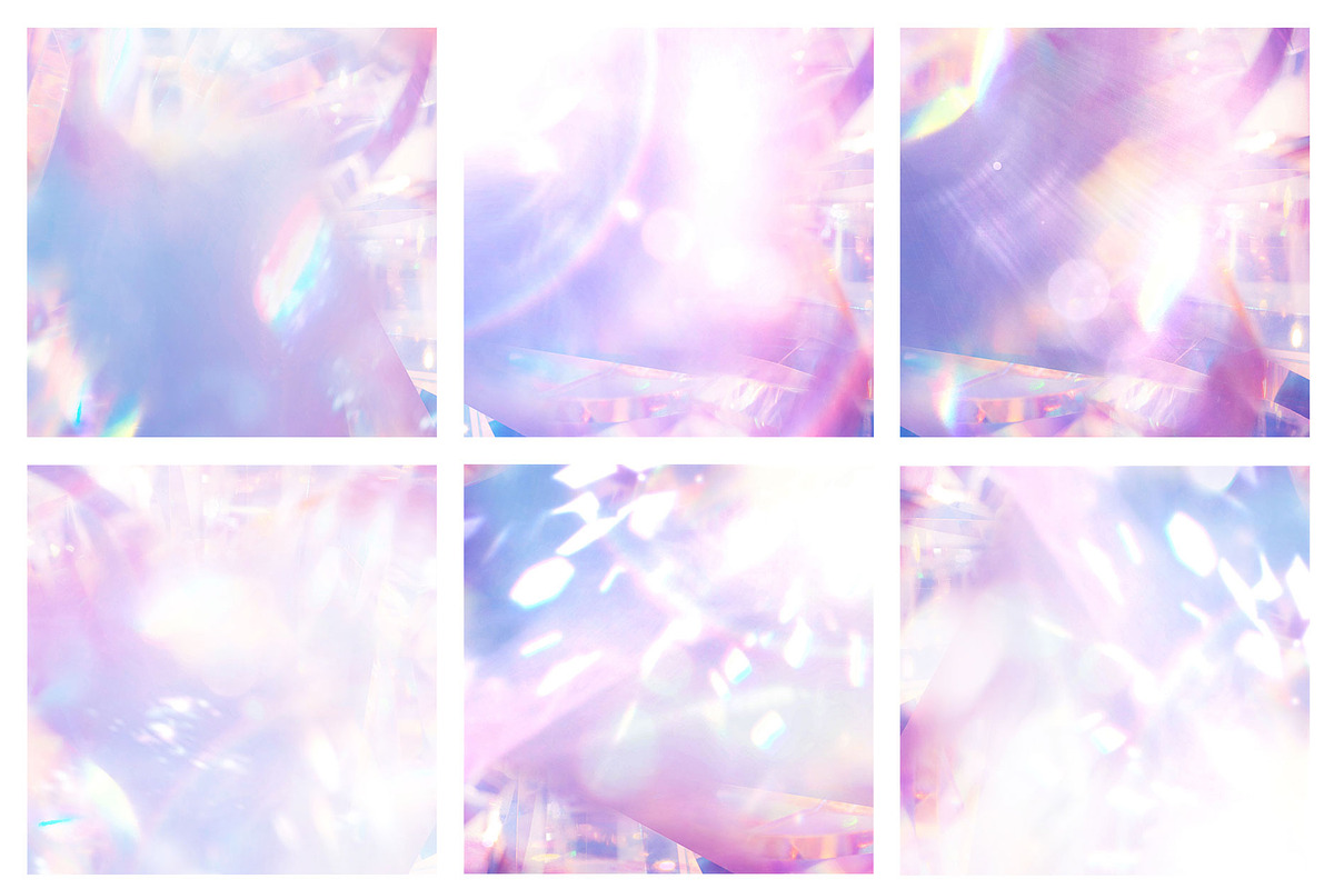 Holographic Textures - Crystal Light, a Background Graphic by by creative paper (Photo 11 of 11)