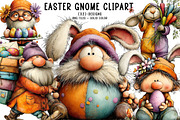 Easter Gnome Clipart, an Illustration by CreationArt (Thumbnail 1 of 6)