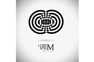 Abstract monochrome logo. Hand, an Illustration by Nenahliadava Design