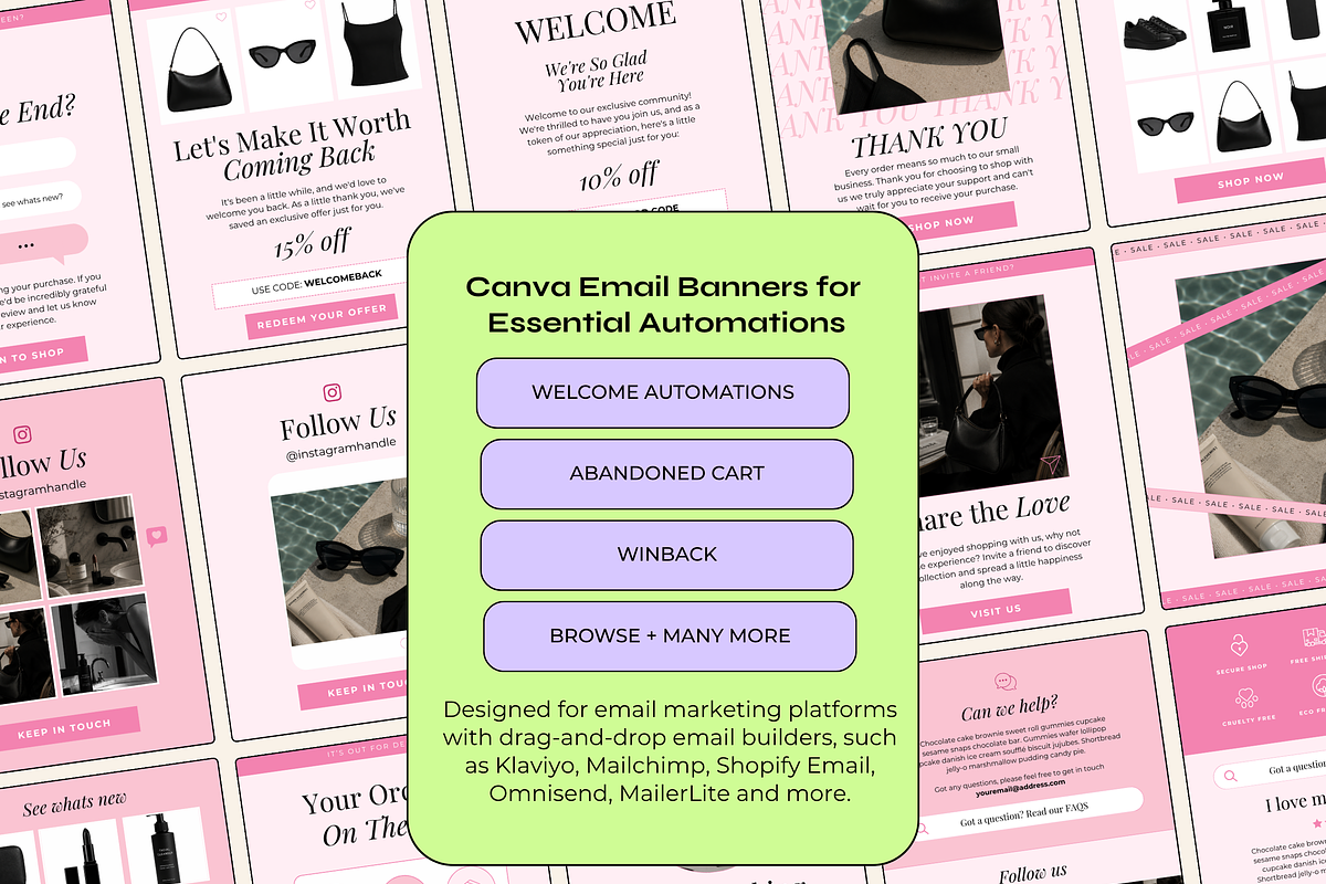 Canva Email Automation Templates, an Email Template by The Pixel Palace (Photo 2 of 10)