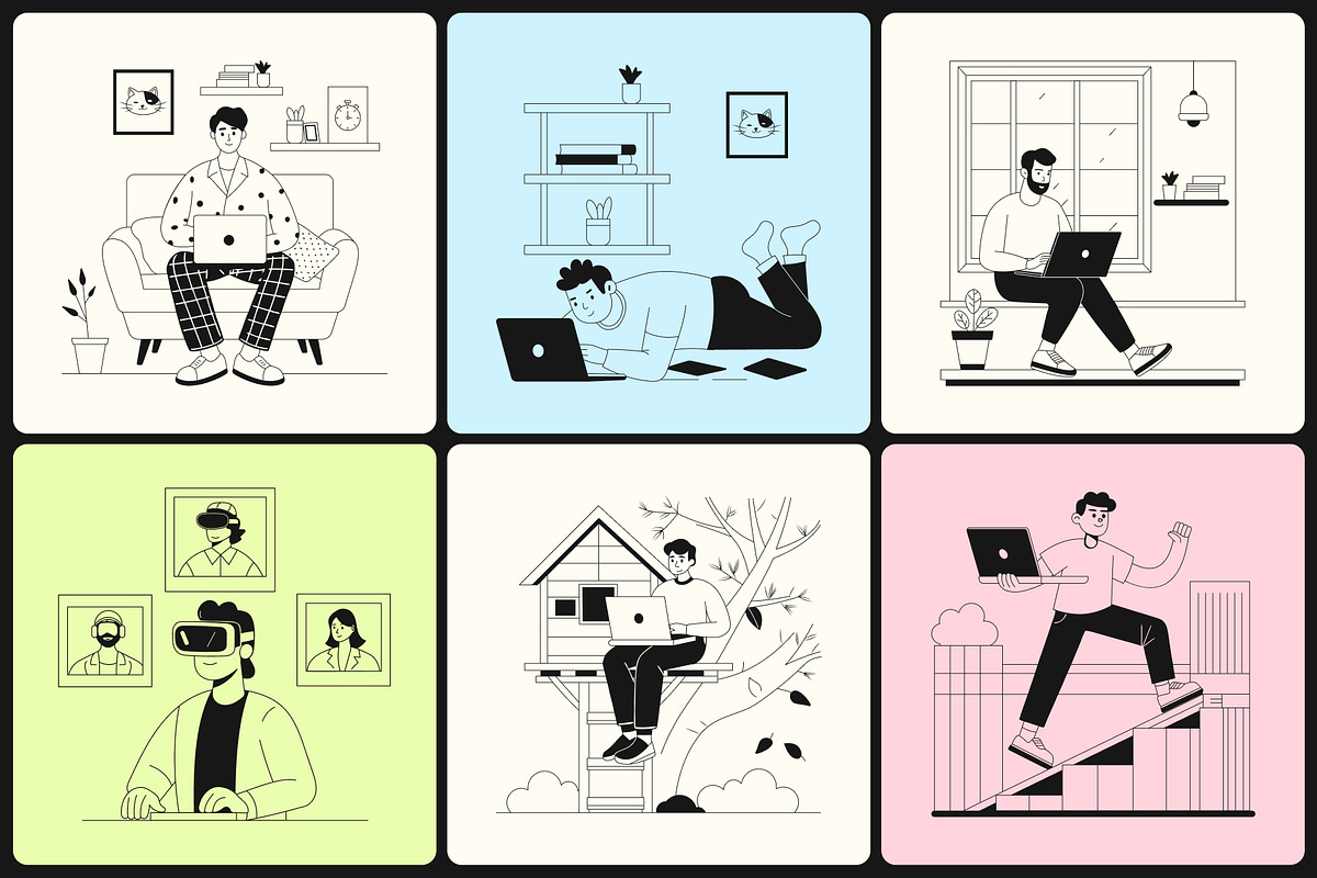 Freelance Vector Illustration Set, an Object Graphic by Brickclay (Photo 6 of 10)