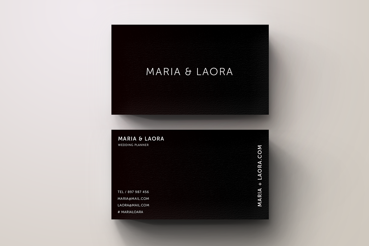 Black & White Modern Business Card, a Business Card Template by Blank Studio (Photo 1 of 2)