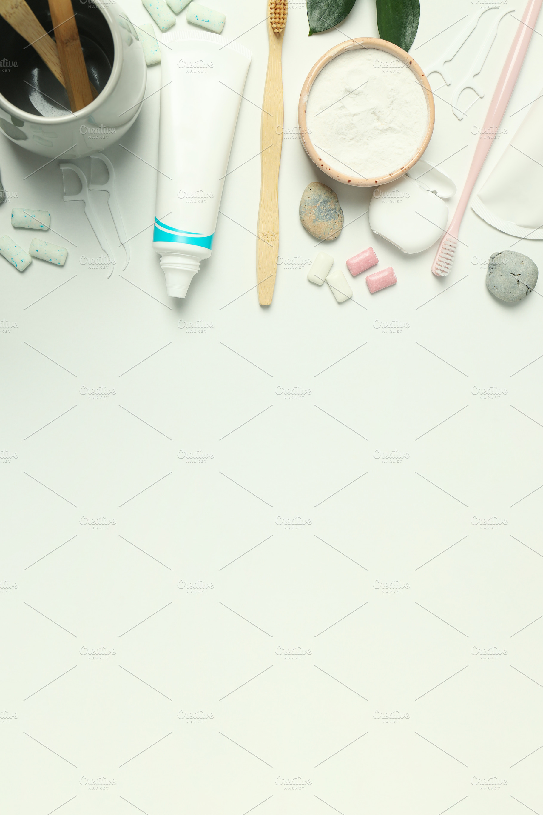 Concept of tooth or oral care, space for text, a Health & Medical Photo by AtlasStudio PRO
